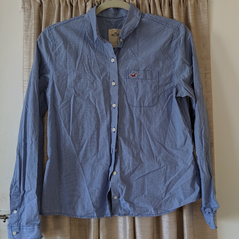 Hollister button down shirt.